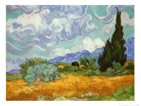Wheatfield with Cypresses - Van Gogh Painting On Canvas